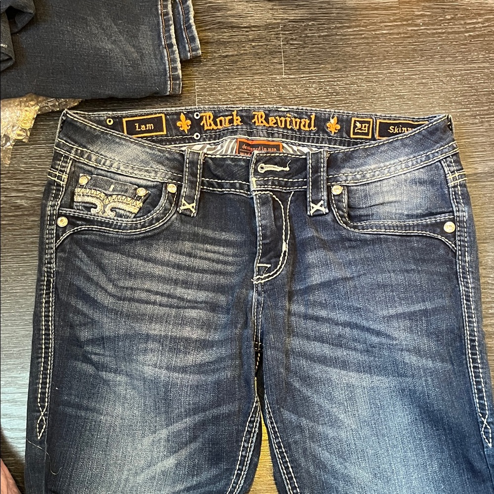 Rock Revival Dark Wash Skinny Jeans